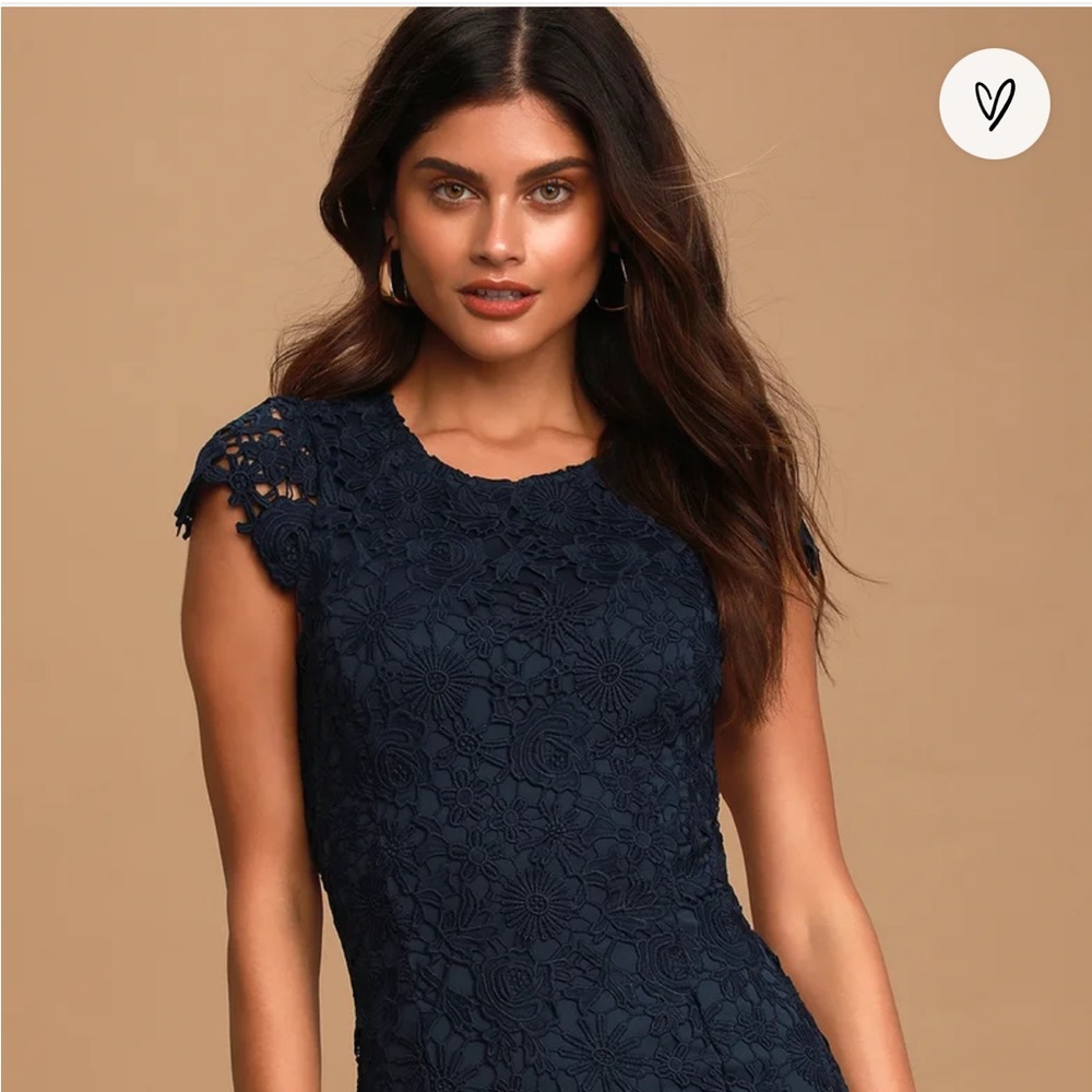 LULUS Romance Language Black Backless Lace Dress